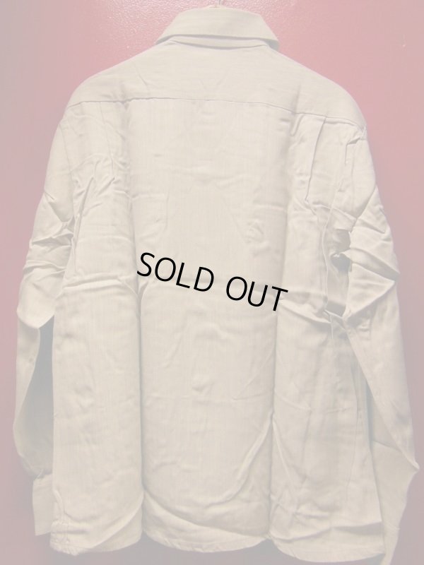 画像11: 1950'S DEADSTOCK ART VOGUE FLECK BEIGE RAYON SHIRT SZ/L
