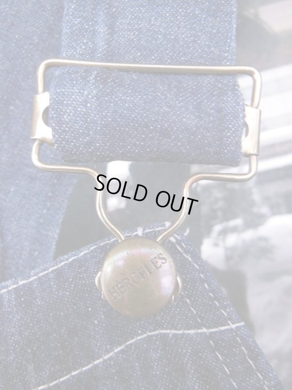 画像8: 1950'S USED HERCULES  DENIM BIB OVERALLS SZ/34 X 30