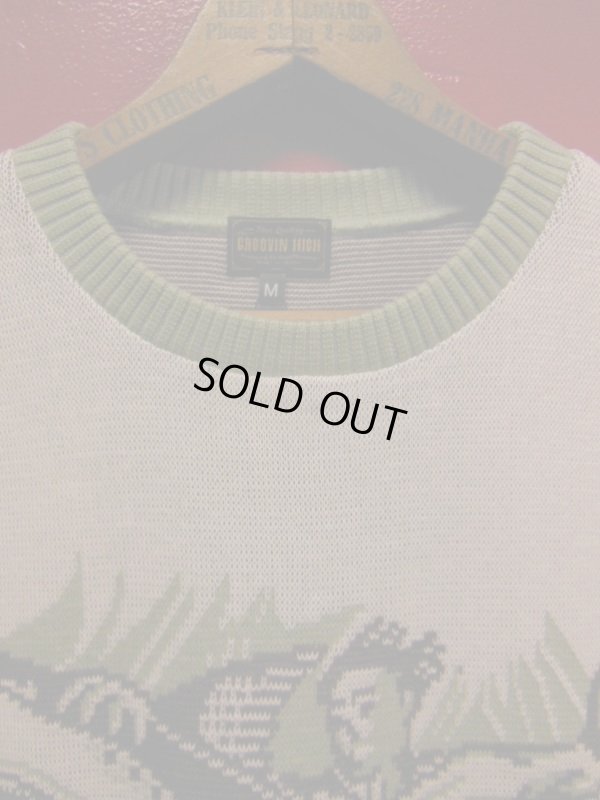 画像4: The GROOVIN HIGH Vintage 50'S Style Summer Knit /Shark/A131/Gray-green