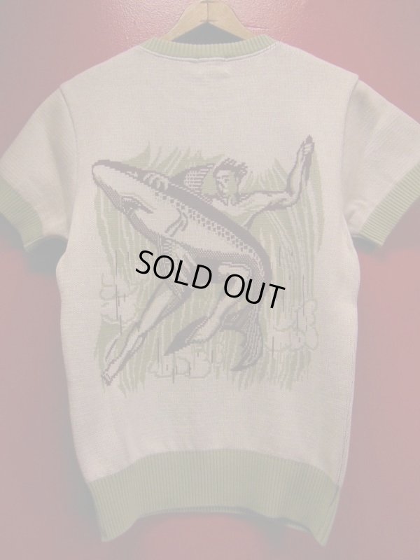 画像7: The GROOVIN HIGH Vintage 50'S Style Summer Knit /Shark/A131/Gray-green