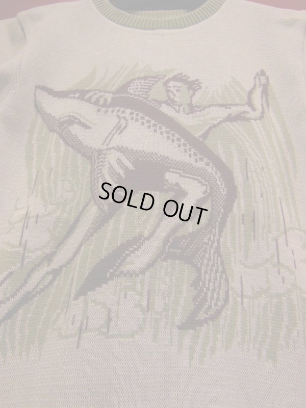 画像3: The GROOVIN HIGH Vintage 50'S Style Summer Knit /Shark/A131/Gray-green