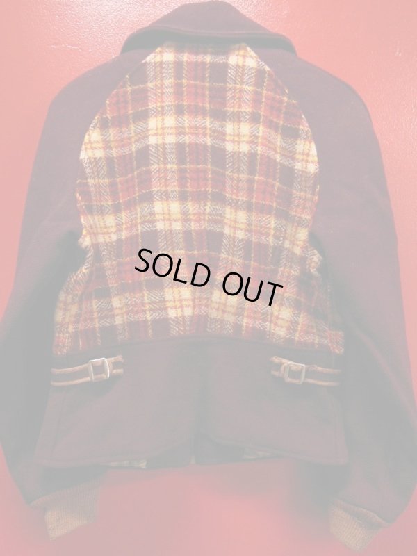 画像8: 1930'S UNKNOWN TWO TONE WOOL SPORTS JACKET