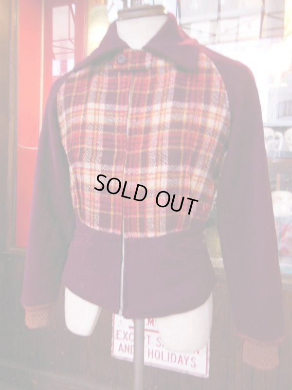 画像17: 1930'S UNKNOWN TWO TONE WOOL SPORTS JACKET