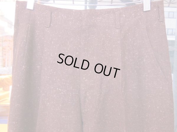 画像11: 1950'S UNKNOWN FLECK TWEED WOOL SLACKS SIZE/36X33