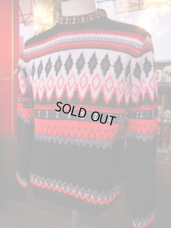 画像11: 1950'〜 CAMPUS ORLON ACRYLIC NORDIC SWEATER SIZE/M