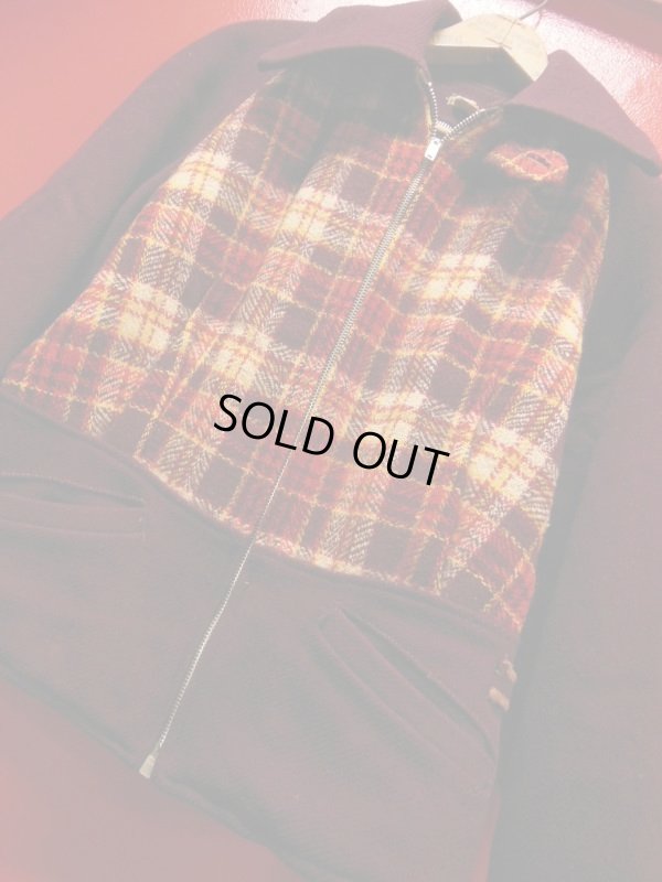 画像7: 1930'S UNKNOWN TWO TONE WOOL SPORTS JACKET