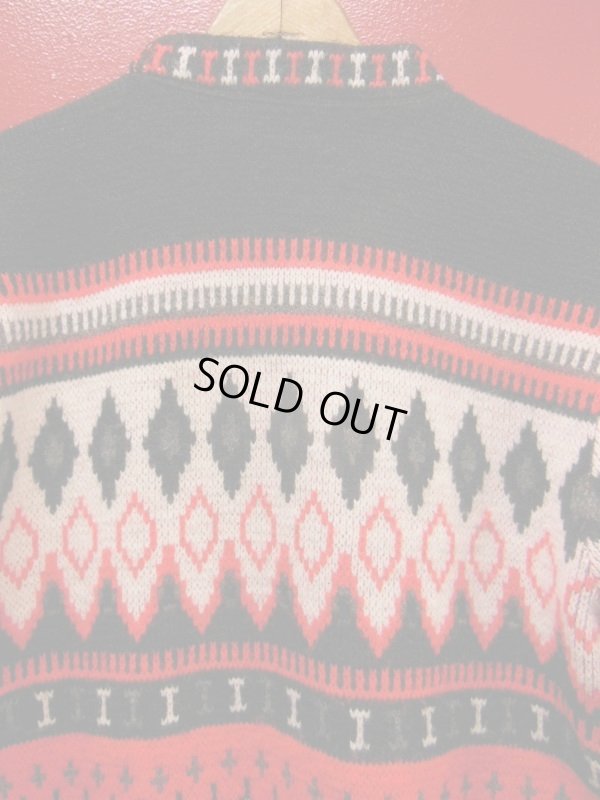 画像5: 1950'〜 CAMPUS ORLON ACRYLIC NORDIC SWEATER SIZE/M