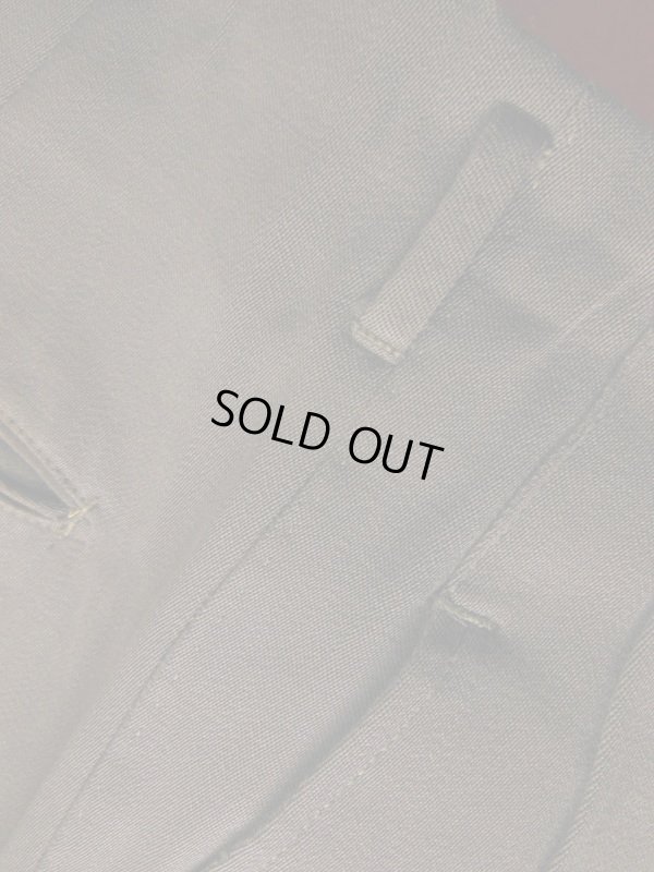 画像6: 1950'S CHACOAL GRAY GABERDINE SADDLE STTICH SLACKS SIZE/35X31