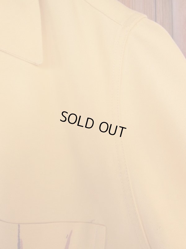 画像17: 1940'S CATALINA FLYING DUCK BACK PANEL PRINTED RAYON HAWAIIAN SHIRT SZ/L