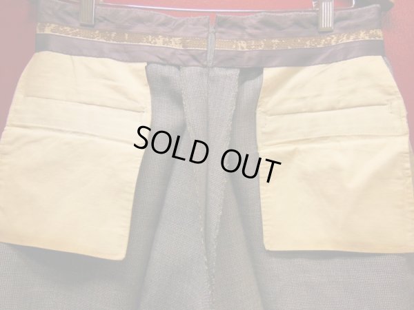 画像12: 1950'S UNKNOWN  BLACK/BLUE/WHITE WOOL SLACKS SIZE/32X33