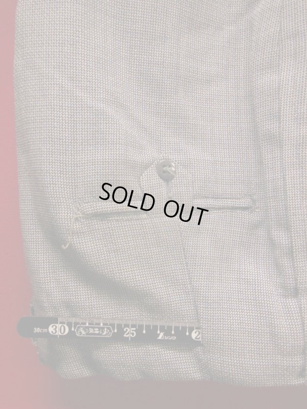 画像3: 1950'S UNKNOWN  BLACK/BLUE/WHITE WOOL SLACKS SIZE/32X33