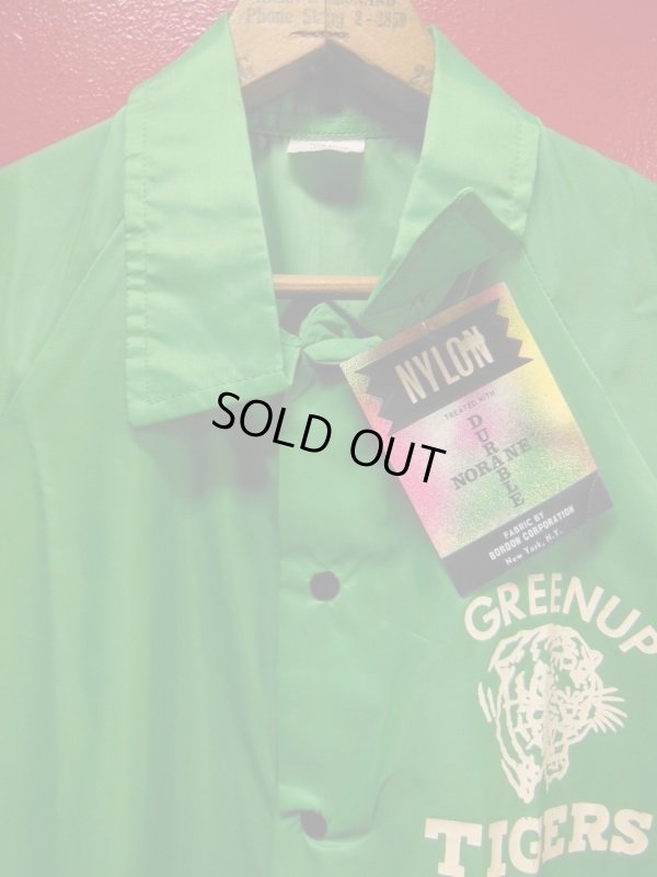 画像3: 〜1970'S DEADSTOCK GREENUP HIGH TIGERS NYLON COACH JKT/SZ/MEDIUM