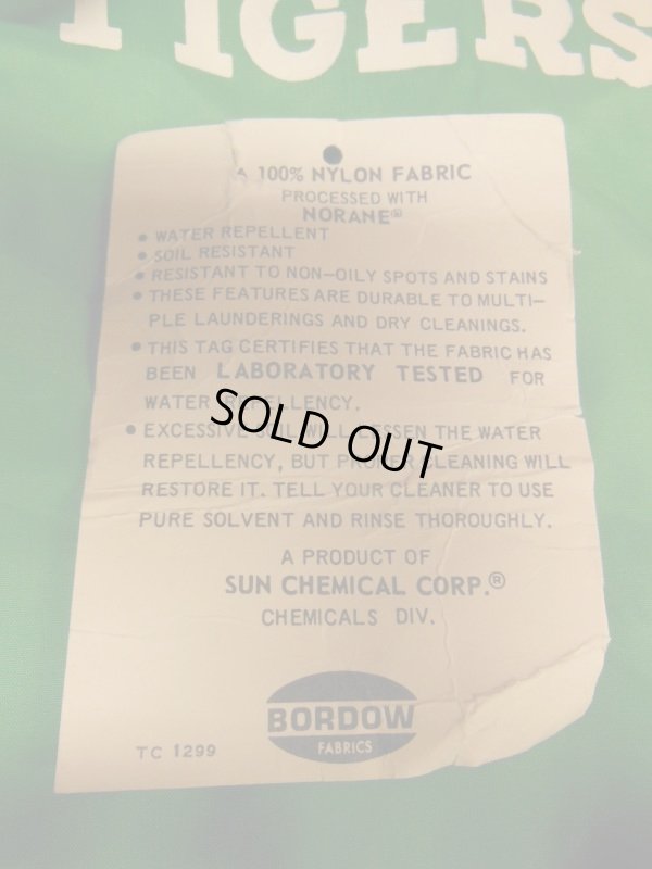 画像10: 〜1970'S DEADSTOCK GREENUP HIGH TIGERS NYLON COACH JKT/SZ/MEDIUM