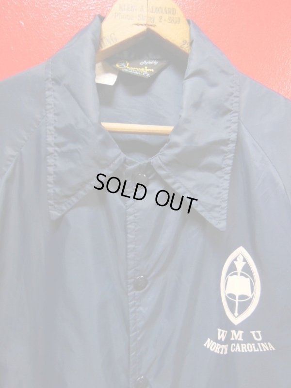 画像1: 〜1970'S CHAMPION RUNNERS TAG W.M.U. NORTH CAROLINA NYLON COACH JKT/SZ/MEDIUM