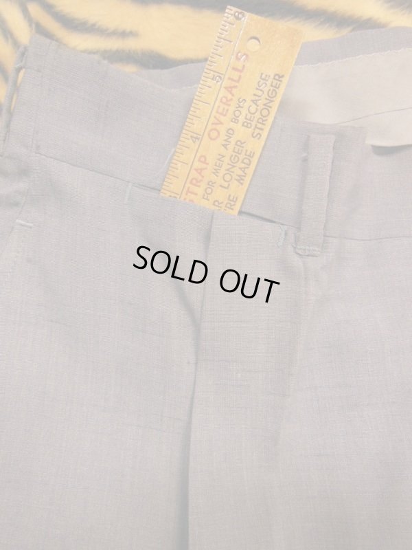 画像6: 1950'S DEADSTOCK WASH AND WEAR GRAY FLECK RAYON ACETATE  SLACKS W34