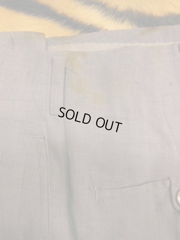 画像3: 1950'S DEADSTOCK WASH AND WEAR GRAY FLECK RAYON ACETATE  SLACKS W34