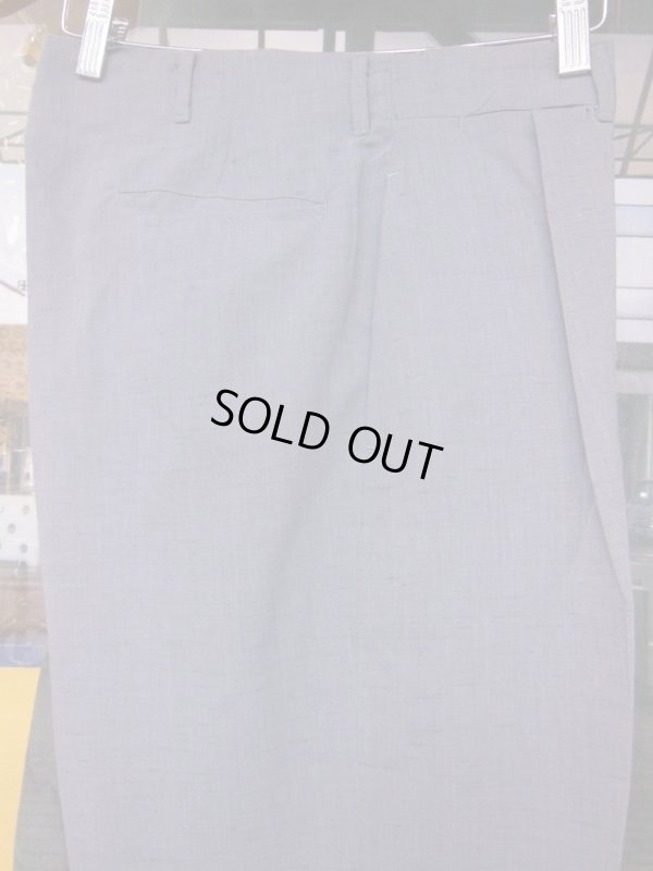 画像11: 1950'S DEADSTOCK WASH AND WEAR GRAY FLECK RAYON ACETATE  SLACKS W34
