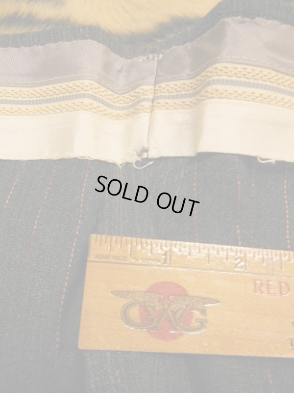 画像6: 1950'S DEADSTOCK BURLINGTON FLECK DARK GRAY RAYON ACETATE SLACKS W38