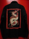 画像5: The Groovin High Vintage Style 50‘S Dragon panel Box Shirt Long Sleeves /ドラゴンパネル/黒/L