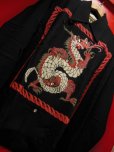 画像2: The Groovin High Vintage Style 50‘S Dragon panel Box Shirt Long Sleeves /ドラゴンパネル/黒/L (2)