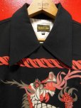 画像3: The Groovin High Vintage Style 50‘S Dragon panel Box Shirt Long Sleeves /ドラゴンパネル/黒/L