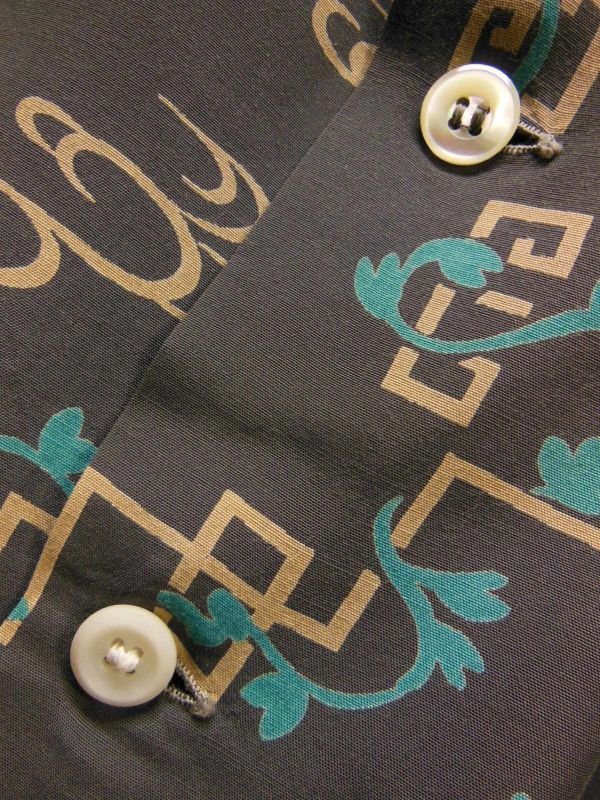 画像10: 1950'S　MANHATTAN ORIENTAL PRINT RAYON SHIRT SZ/M
