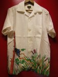 画像1: The GROOVIN HIGH  Vintage Style 50‘S Panther panel Box Shirt　Short Sleeves/ホワイト/Mサイズ (1)