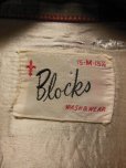 画像3: 1950'S〜 BLOCKS RED X GRAY PLAID RAYON SHIRT SZ/M