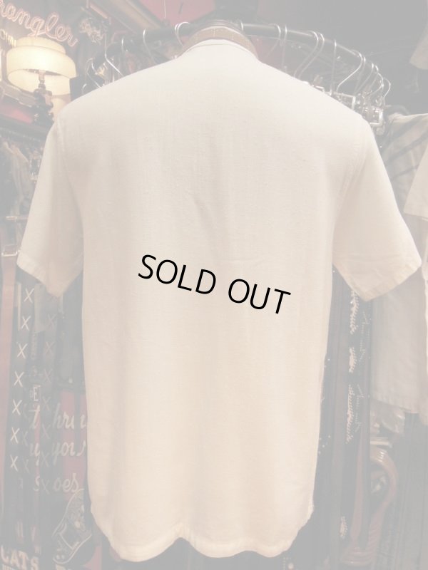 画像10: 1950'S CAMPUS BROWN X WHITE TWO TONE RAYON PULLOVER SHIRT/M