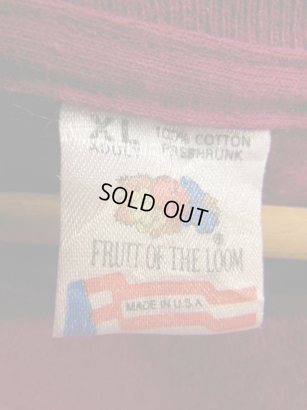 画像3: 1990'S WOODPECKER TEE/米国製/バーガンディー/SZ/L/ウッドペッカーTシャツ