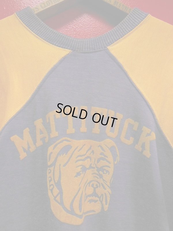 画像8: 〜1940'S UNKNOWN FLOCK PRINTED TWO TONE RAYON JERSEY  