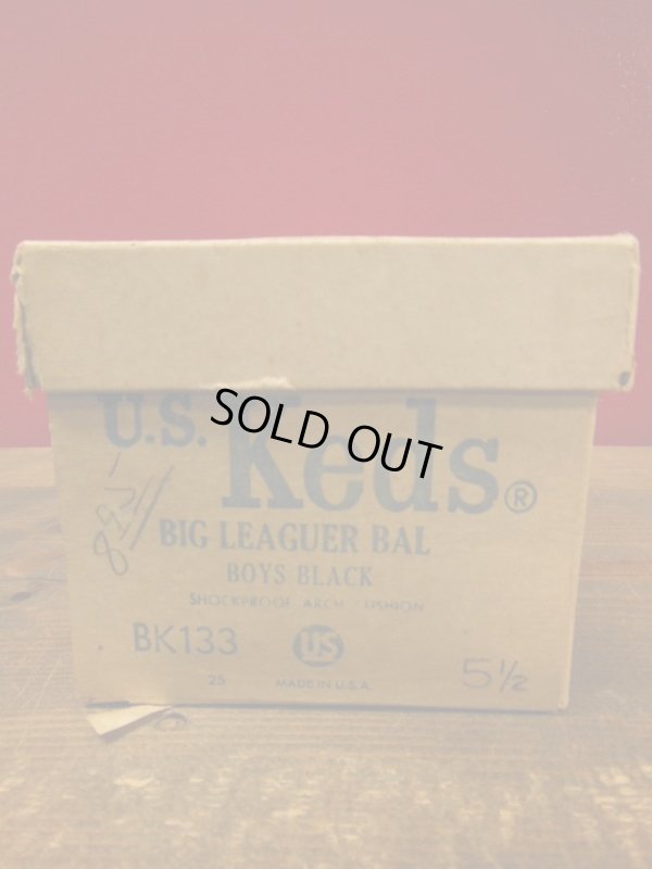 画像15: 1950'S~NOS w/BOX US KEDS BIG LEAGUER BAL BLACK CANVAS SHOES/5-1/2