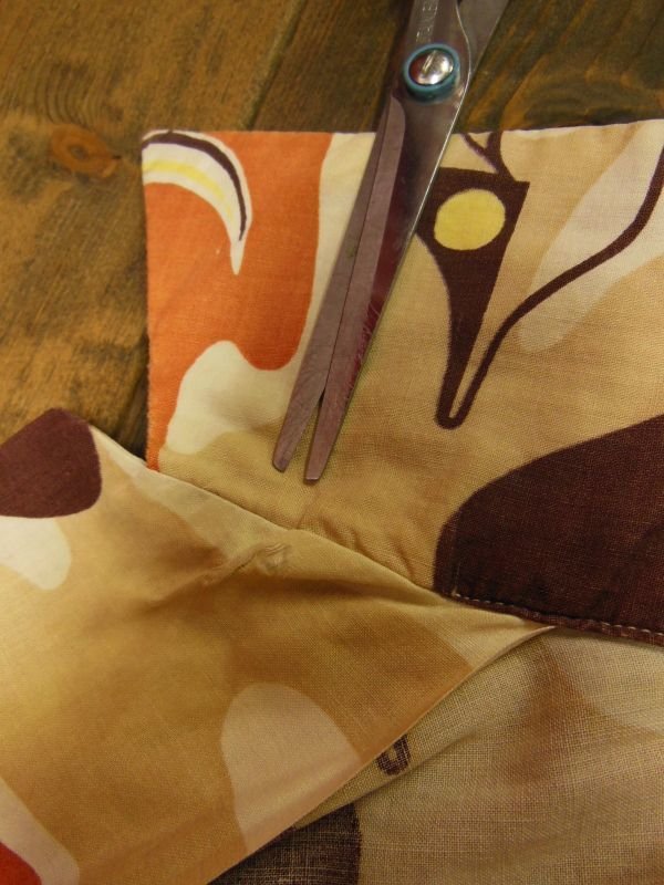 画像11: 1950'S GANTNER ABSTRUCT ATOMIC FISH PRINTED COTTON SHIRT SZ/L 