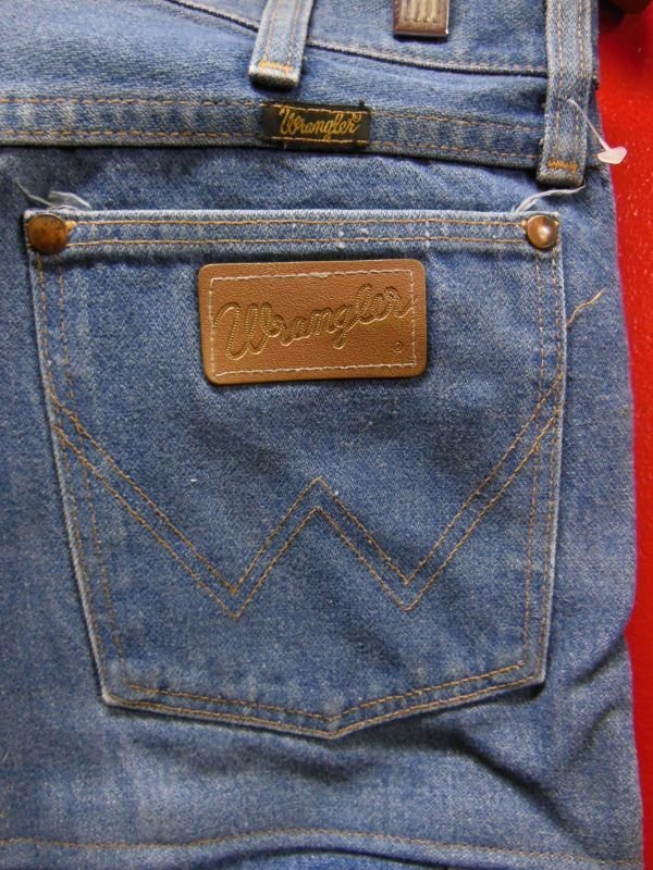 画像3: 80S90S ラングラー13MWZ US古着リメイクデニムパッチワーク スカート(7)/実寸W31インチ