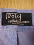 画像4: 1980'S RALPH LAUREN SAX BLUE POLO CHINO SHORT PANTS W34/米国製