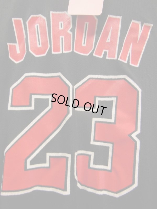 画像12: 90S US古着 ビンテージ チャンピオンMEXICO製 NBA タンクトップ黒赤両面リバーシブル 23 ジョーダンBULLS/SZ/14-16