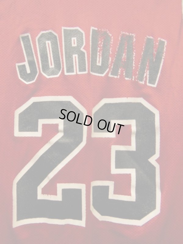 画像7: 90S US古着 ビンテージ チャンピオンMEXICO製 NBA タンクトップ黒赤両面リバーシブル 23 ジョーダンBULLS/SZ/14-16