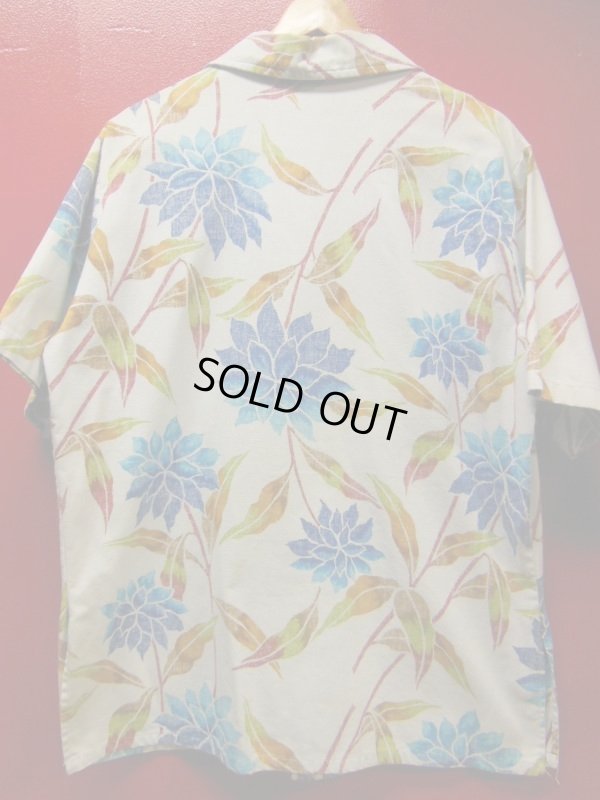 画像6: 60S70S 米国製 ビンテージ JANTZEN 裏生地 コットン ハワイアン アロハシャツ/L US古着