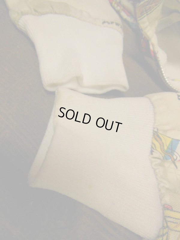 画像7: 1960'S〜 OLD AIRPLANE POPART COTTON JACKET SZ/SMALL/飛行機 総柄 ポップアート プリント