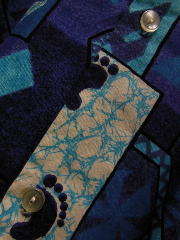 画像6: 60S70S 米国ハワイ製 ビンテージ Rai Nani コットン ハワイアン アロハシャツ/Sサイズ US古着