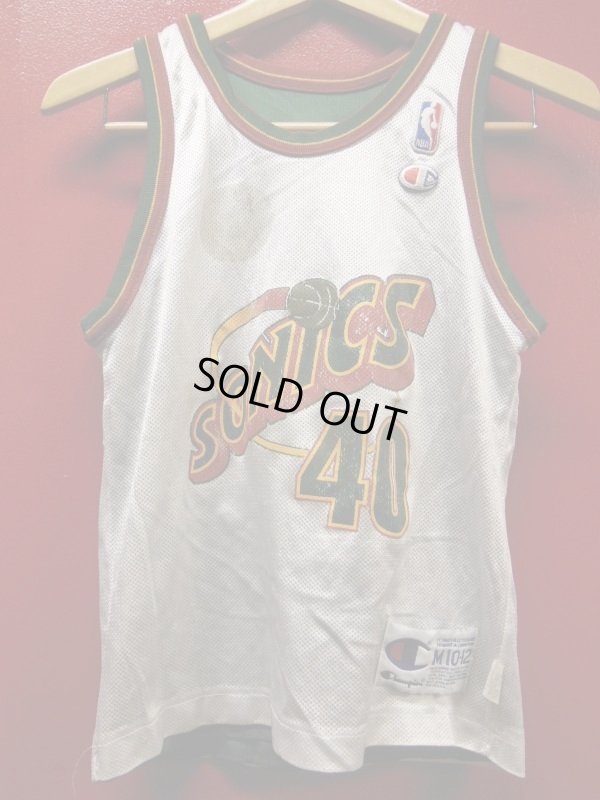 画像6: 90S US古着 ビンテージ チャンピオン メキシコ製 NBA 両面 タンクトップ 40 SONICKS ショーン・ケンプ/SZ/10-12