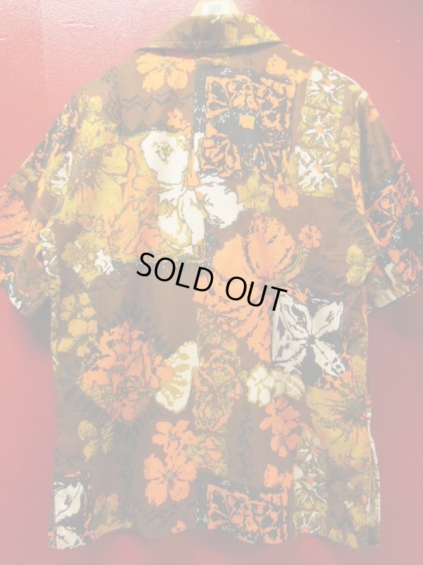 画像6: 60S70S 米国製 ビンテージ KONAKAI JANTZEN コットン ハワイアン アロハシャツ/Mサイズ US古着