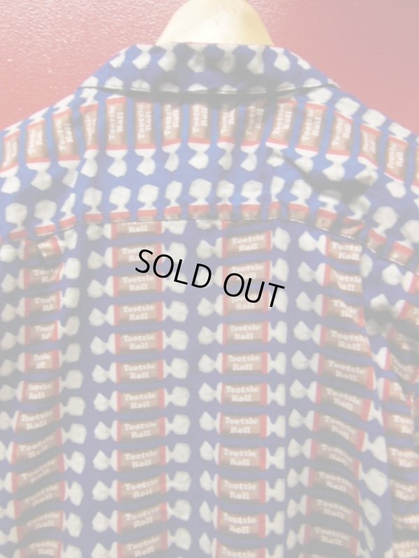 画像5: 90S 00S US古着 TARGET TOOTSIE ROLL 米国お菓子 総柄 ポップアート半袖シャツ/Mサイズ/ノベルティー 企業物 90S