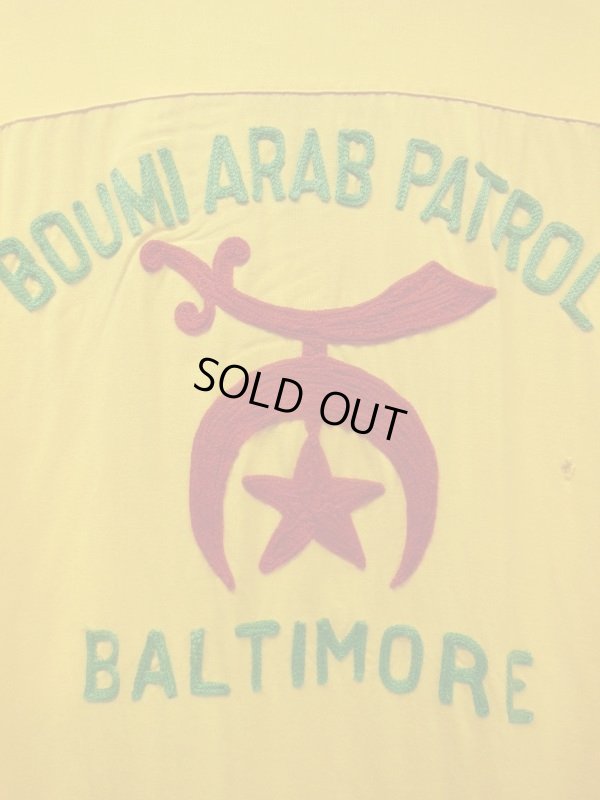 画像5: 1950'S〜 DUNHILL SHRINER EMBROIDERED RAYON BOWLING SHIRT SZ/L 