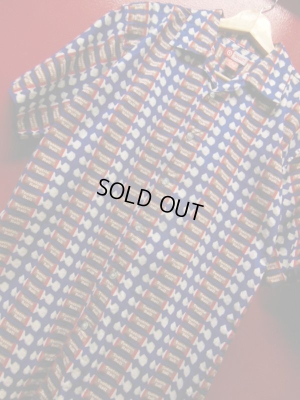 画像7: 90S 00S US古着 TARGET TOOTSIE ROLL 米国お菓子 総柄 ポップアート半袖シャツ/Mサイズ/ノベルティー 企業物 90S