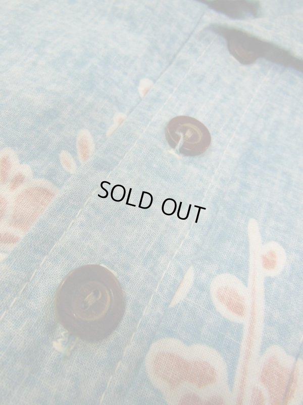 画像7: 70S80S 米国製 ビンテージ OP 裏生地 コットン ハワイアン アロハシャツ/S US古着オールドサーフ