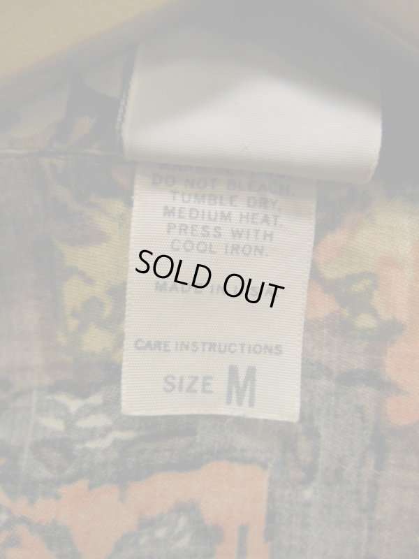 画像4: 60S70S 米国製 ビンテージ KONAKAI JANTZEN コットン ハワイアン アロハシャツ/Mサイズ US古着