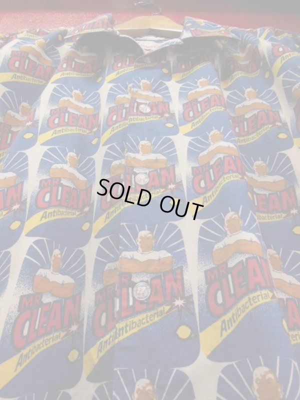 画像5: 90S00S US古着 TARGET ミスタークリーン総柄ポップアート半袖シャツ/Lサイズ/ノベルティー 企業物 90S