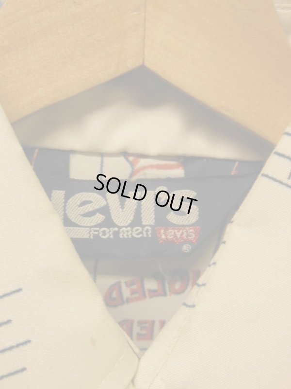 画像4: 70S ビンテージ US古着 LEVI'S リーバイス ポリシャツ 米国国家楽譜/ポストカードプリント/Mサイズ 