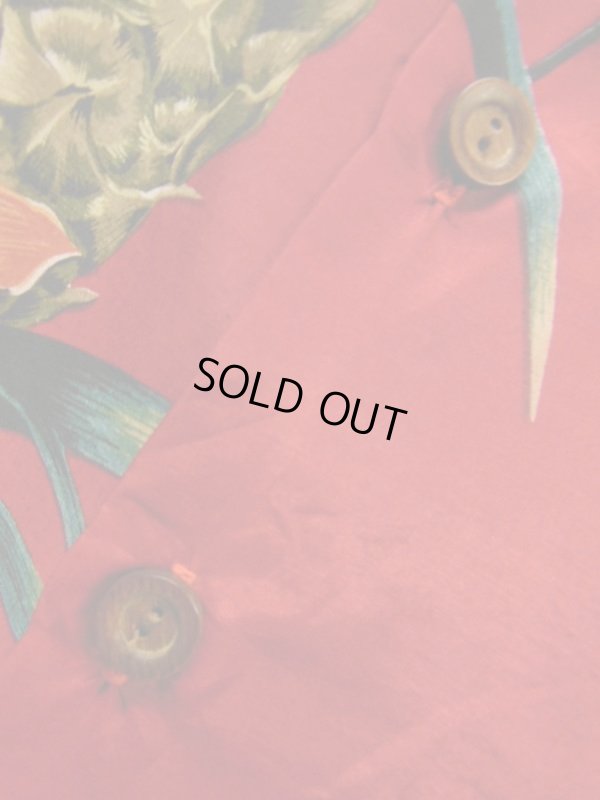 画像7: 70S80S 米国製 ビンテージ OP パイナップル柄 レーヨンハワイアン アロハシャツ/L US古着